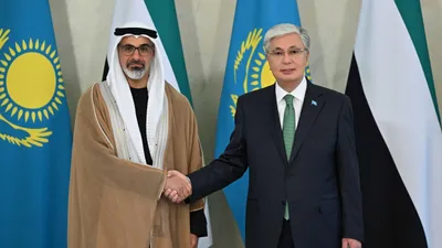 президент Казахстана и Наследный принц ОАЭ