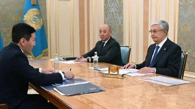 президент РК Касым-Жомарт Токаев, глава &quot;Самрук Казына&quot; Нурлан Жакупов