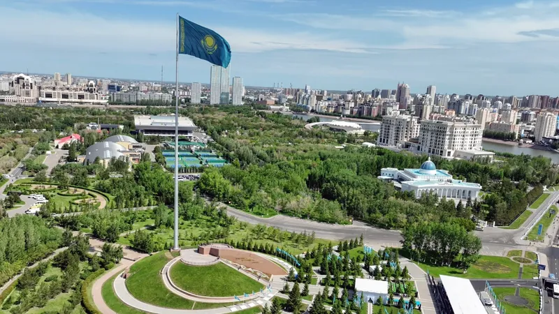 Астана, виды города Астаны, достопримечательности Астаны, столица, пейзаж Астаны, виды Астаны