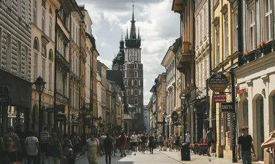 Польша, город, жители