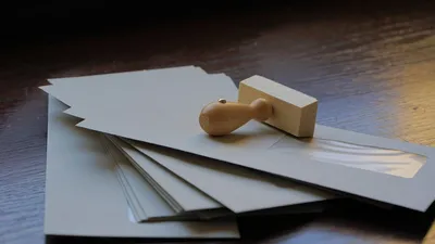Почтовые конверты, штамп