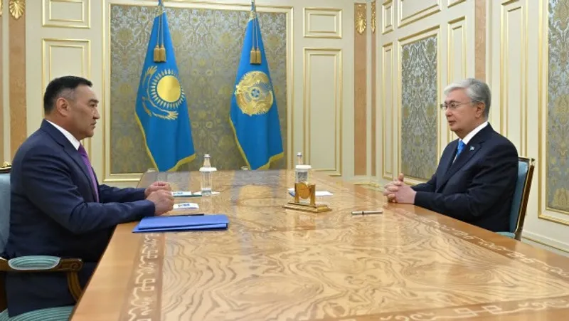 президент Казахстана Касым-Жомарт Токаев, глава КНБ Ермек Сагимбаев