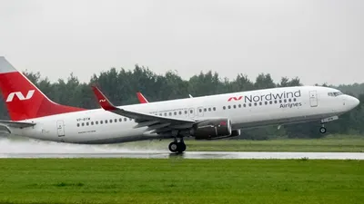 самолет, nordwind airlines, boeing