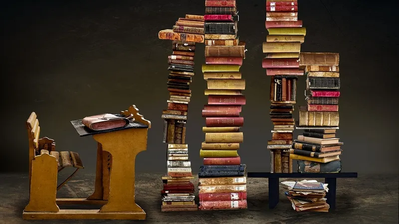 Книги, парта, портфель