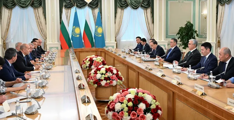 Переговоры президентов Казахстана и Болгарии