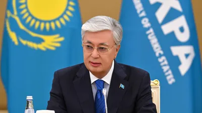 президент Казахстана Касым-Жомарт Токаев на встрече ТюркПА