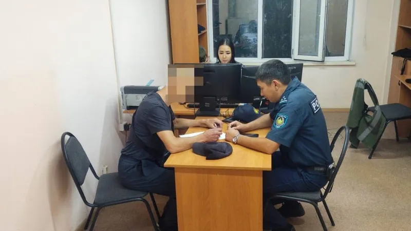 полиция, Семей, дебошир, задержание
