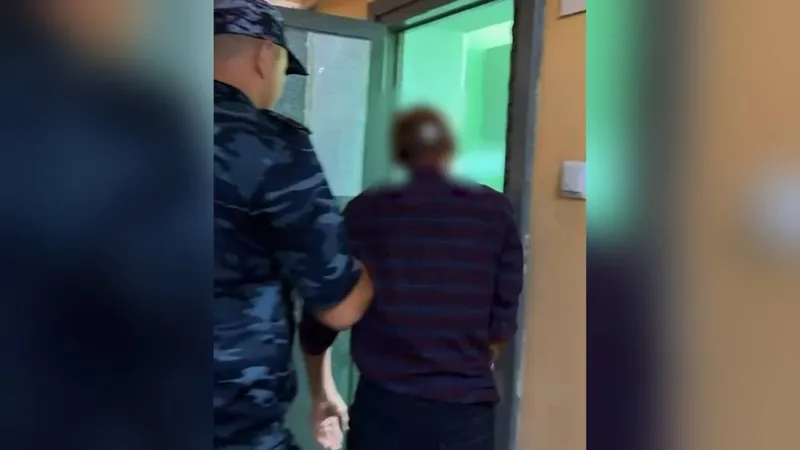 Вандал, задержание, вандализм, полиция Астаны