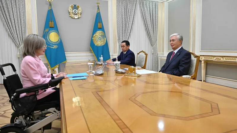 президент Казахстана Касым-Жомарт Токаев, Уполномоченный по правам человека Баян Жалмаганбетова