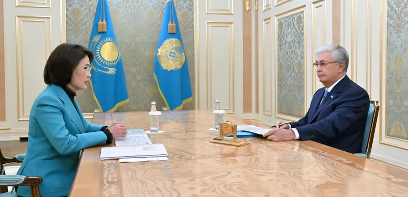 Касым-Жомарт Токаев и Акмарал Альназарова