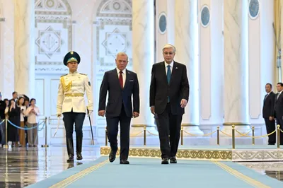 Касым-Жомарт Токаев и Абдалла ІІ ибн Хусейн