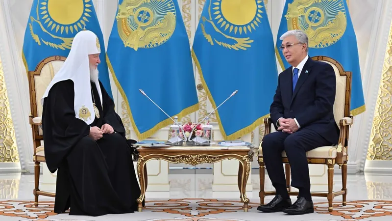 президент Казахстана Касым-Жомарт Токаев, Партиарх Московский и всея Руси Кирилл