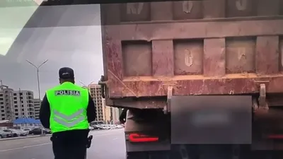 полиция, грузовик, Астана