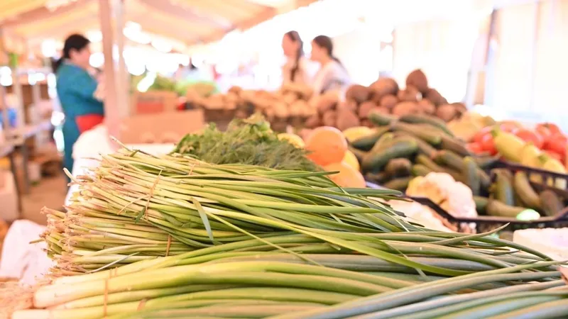 Ярмарка, базар, рынок, торговля, продукты питания, овощи, овощной отдел