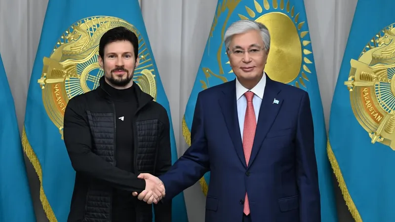 президент Казахстана Касым-Жомарт Токаев, основатель Telegram Павел Дуров