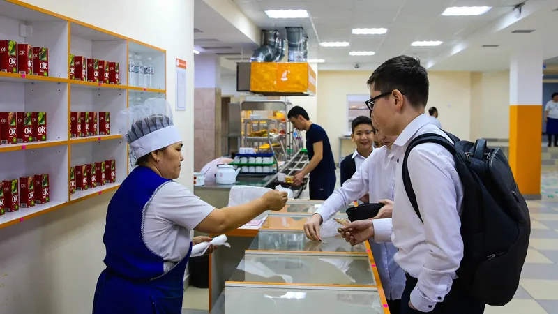 Школьная столовая, еда в школе, школьный буфет, питание в школах, питание в школе, школьное питание