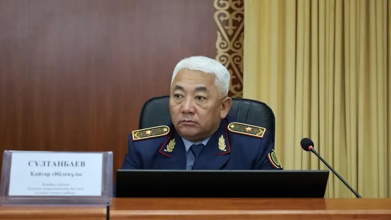 начальник департамента полиции Жамбылской области Кайсар Султанбаев