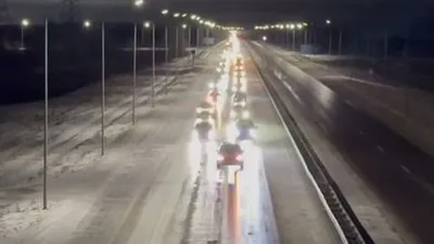 трасса, полиция, зима, гололед