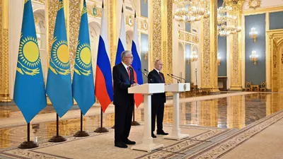 Президент РК Касым-Жомарт Токаев и Президент РФ Владимир Путин