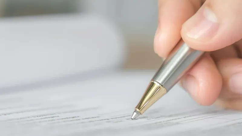 письмо, авторучка