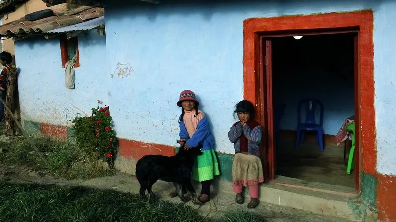 нужда, дети, деревня