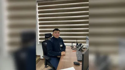 полицейский Мейрам Азтаев