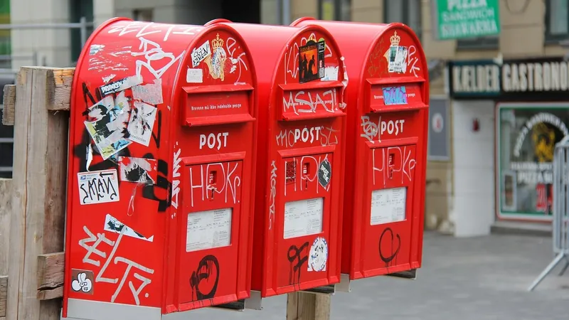 почтовые ящики, Дания, доставка корреспонденции