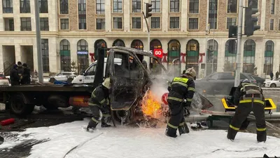 газель, пожар, спасатели, МЧС