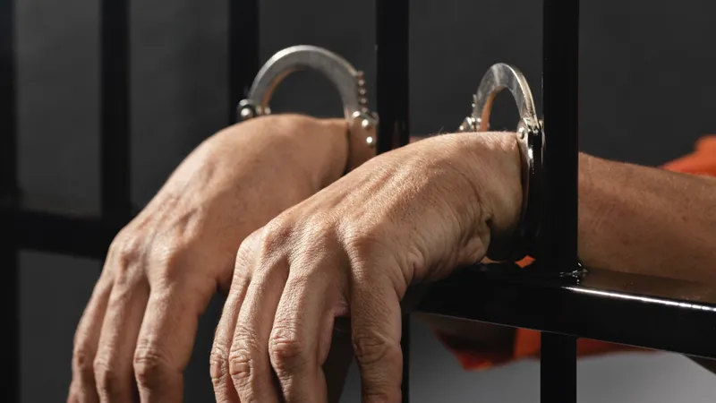 Задержание, арест, наручники, задержанный, арестованный, преступник