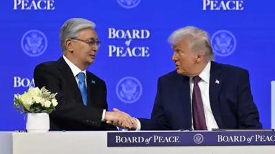президент Казахстана Касым-Жомарт Токаев, президент США Дональд Трамп