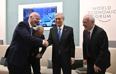 Касым-Жомарт Токаев в Давосе