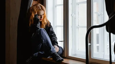 девушка, комната