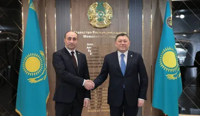 Министры внутренних дел Казахстана и Грузии – Ержан Саденов и Гел Геладзе