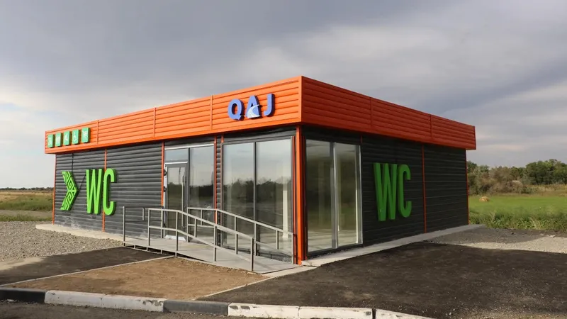 Туалет на трассе Астана – Щучинск