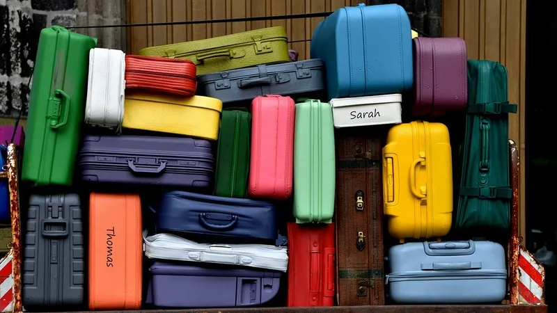 чемоданы, путешествие, туристы