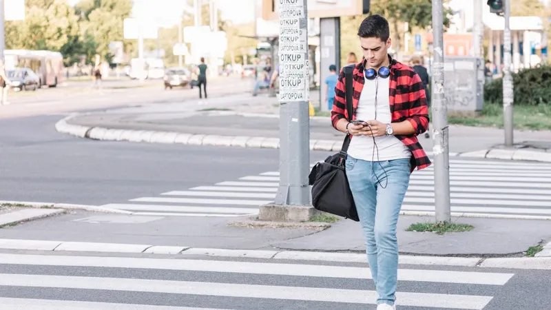 перекресток, переход улицы