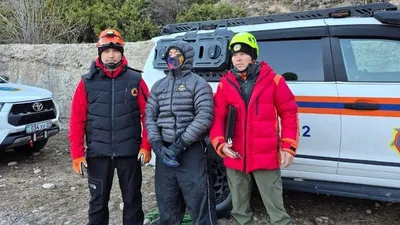 спасатели, горы, турист, Алматы