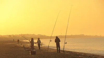 море, рыбалка, пляж