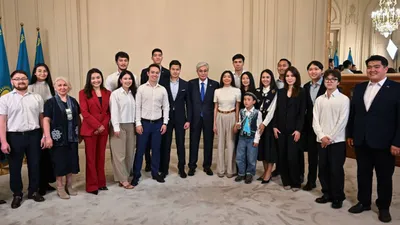 Касым-Жомарт Токаев и казахстанская молодежь в Брюсселе