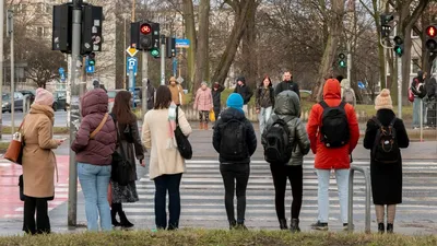 перекресток, переход улицы